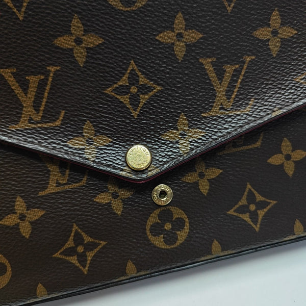 FÉLICIE Monogram Coated Canvas Brown