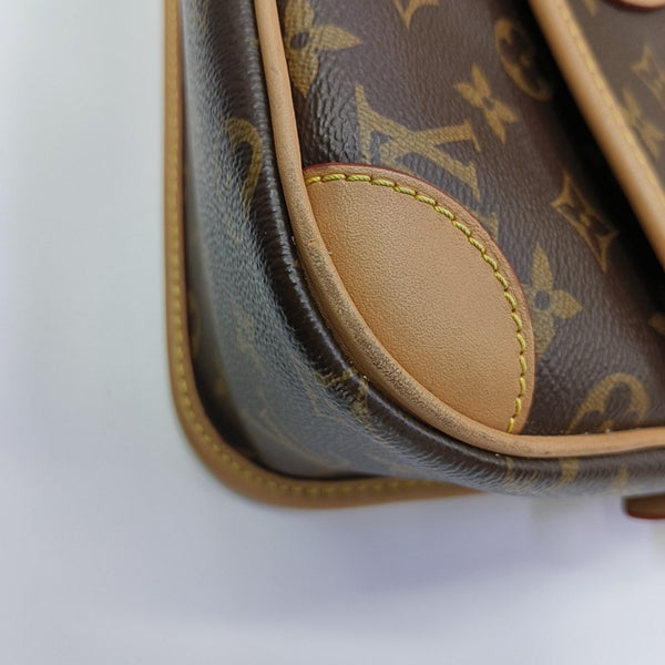 DIANE Monogram Coated Canvas Brown
