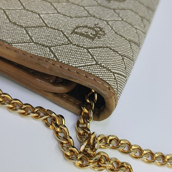 Vintage Honeycomb Coated Canvas Brown