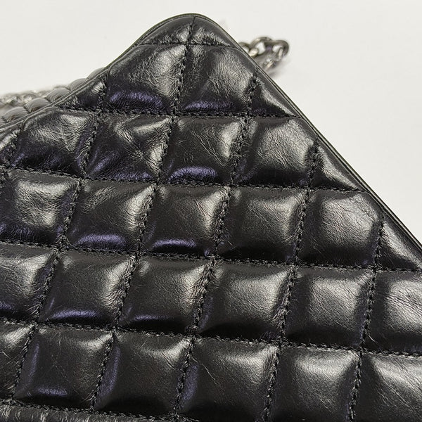 COCO BOY Quilted Calfskin Black