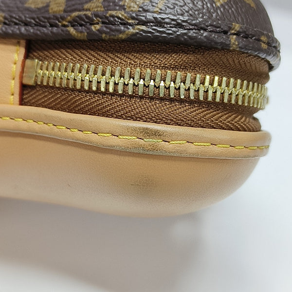 Monogram Coated Canvas Crossbody Bag Mini Brown