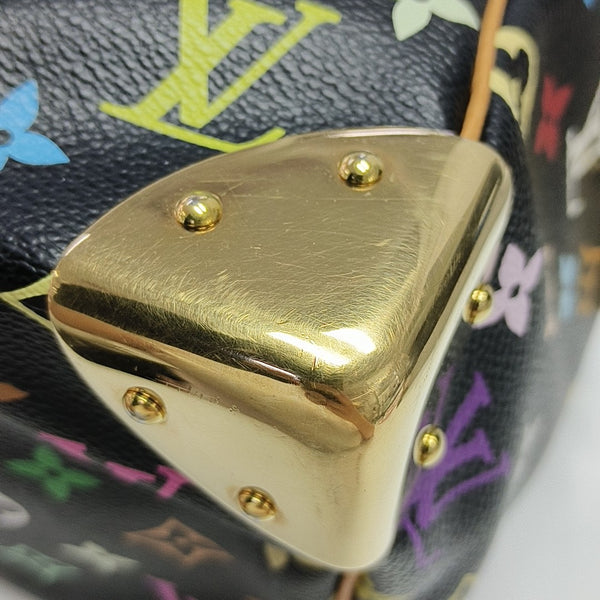 LV × TM SPEEDY 30 Monogram Coated Canvas Black