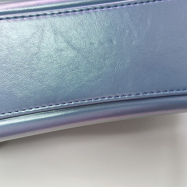 GABRIELLE Medium Quilted Calfskin Blue