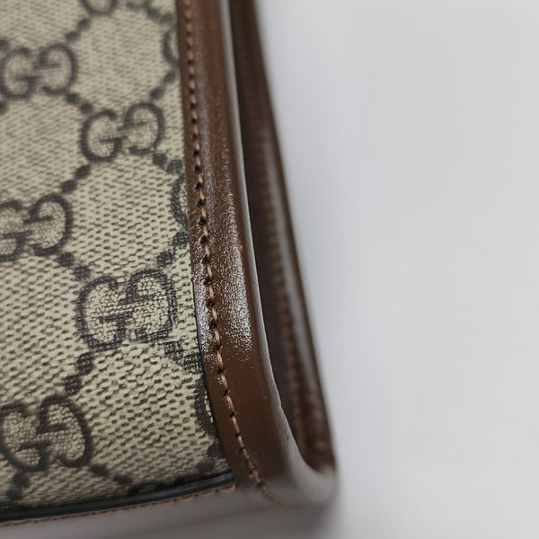Retro Mini Monogram Coated Canvas Beige