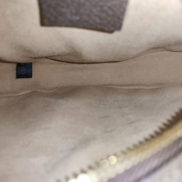 Ophidia Mini Monogram Coated Canvas Beige