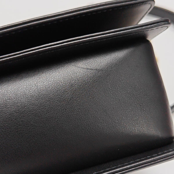 BOY CHANEL Medium Quilted Calfskin Black
