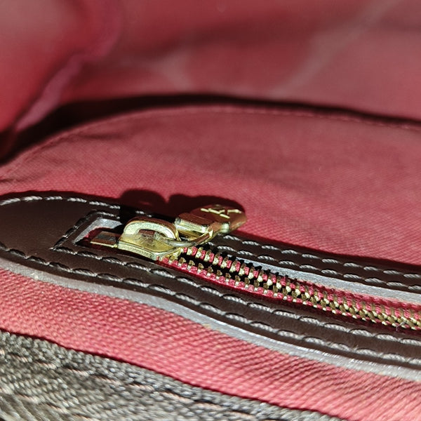 SPEEDY 25 Damier Ebene Coated Canvas Brown