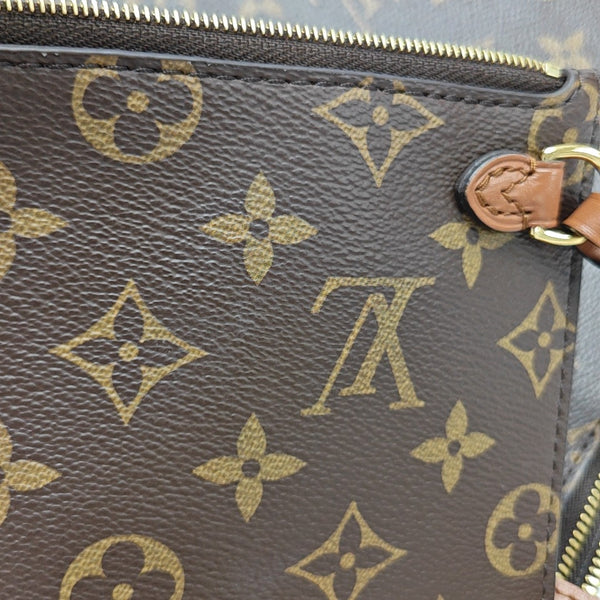 LOOP HOBO Monogram Coated Canvas Brown