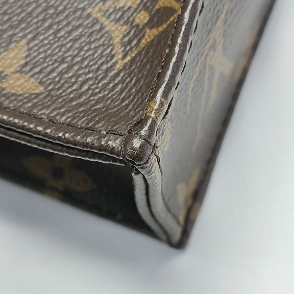 SAC PLAT Mini Monogram Coated Canvas Brown