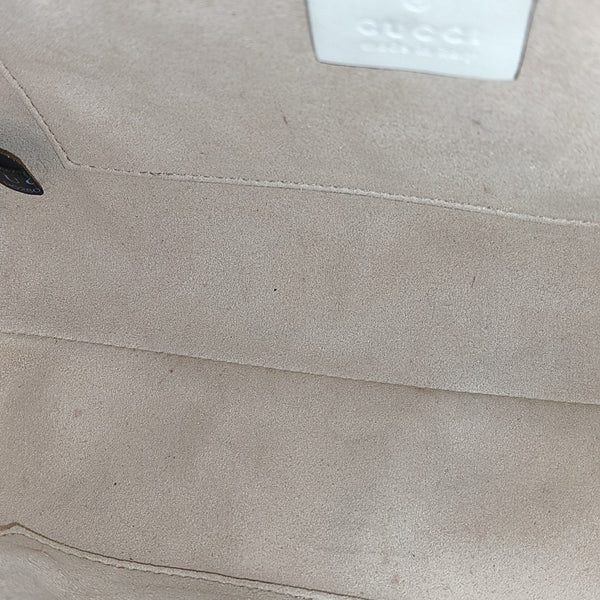 Padlock Small Monogram Coated Canvas Beige