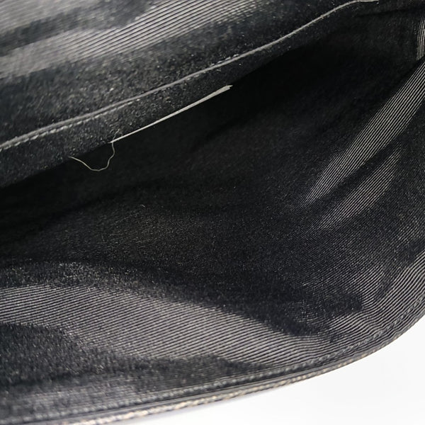 Coated Canvas Shoulder Bag Brown
