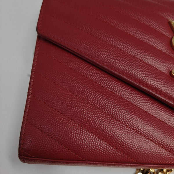 MONOGRAM Medium Quilted Calfskin Red