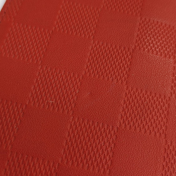 BRAZZA Damier Calfskin Red Wallet