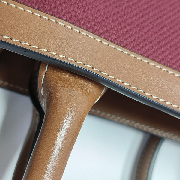 CABAS CELINE Small Canvas Red