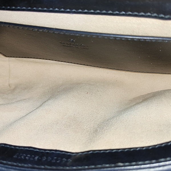 GG Marmont Small Quilted Calfskin Black