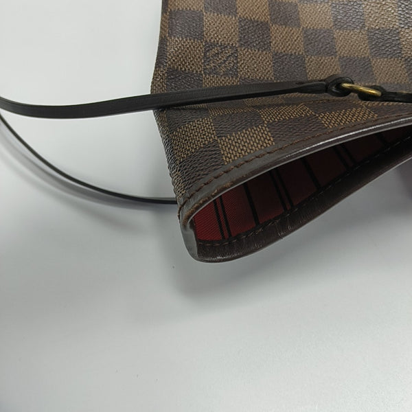 NEVERFULL GM Damier Ebene Coated Canvas Brown