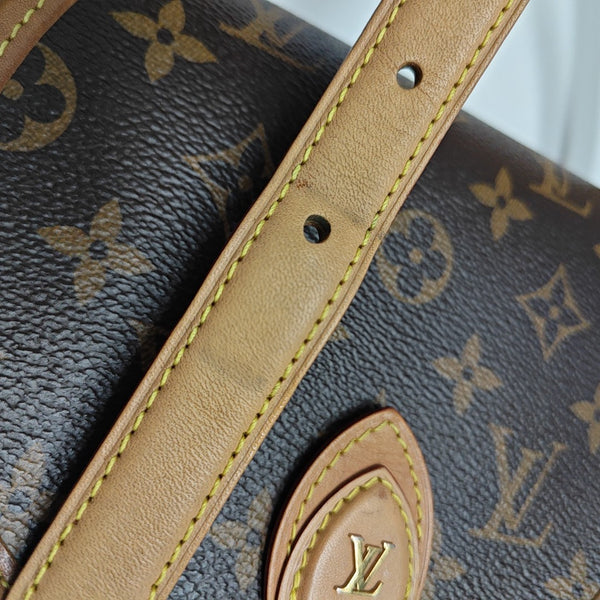 TAMBOURINE Monogram Coated Canvas Brown