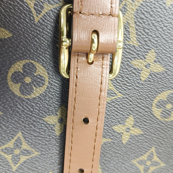 LOOP HOBO Monogram Coated Canvas Brown