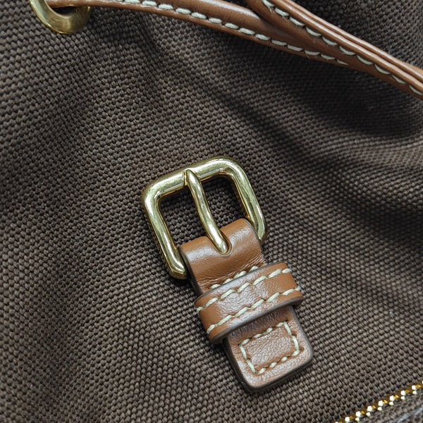 Fabric Backpack Brown