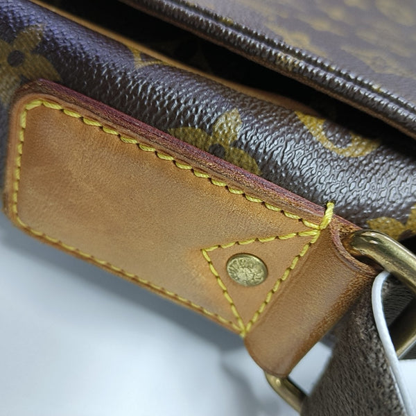 VALMY Monogram Coated Canvas Brown