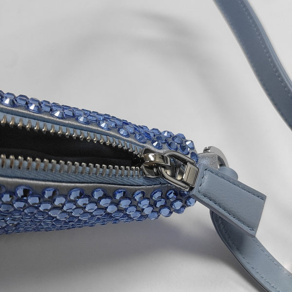 Crystal Shoulder Bag Blue