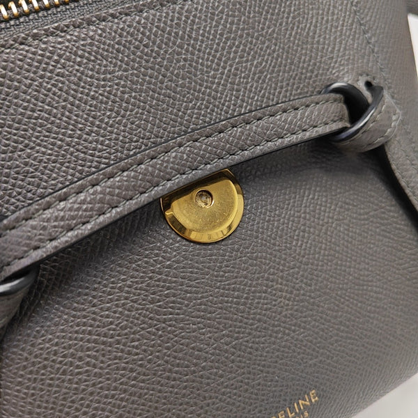 BELT PICO Calfskin Gray