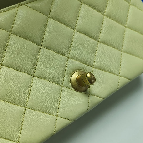 CLASSIC FLAP Mini Quilted Lambskin Yellow