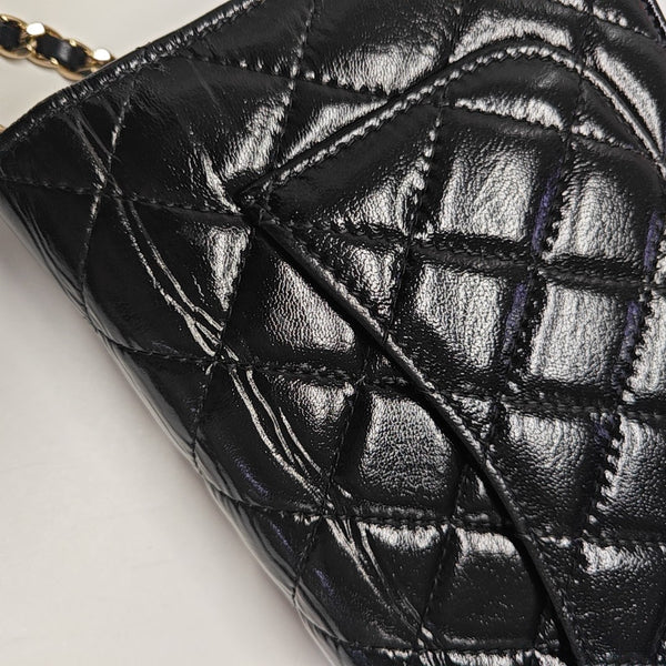 WOC Quilted Calfskin Black