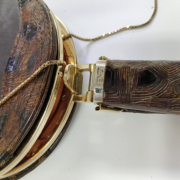 Calfskin Shoulder Bag Brown