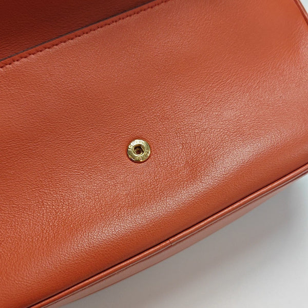 Leather Shoulder Bag Mini Orange