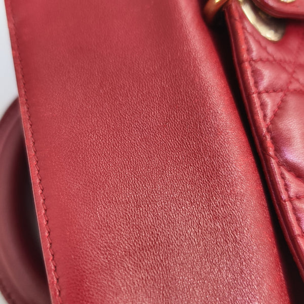 Lady D-Joy Medium Cannage Lambskin Multicolor