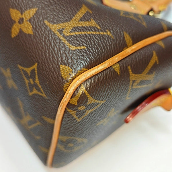 SPEEDY 20 Monogram Coated Canvas Brown