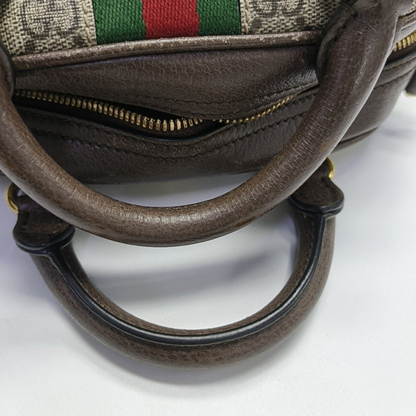 Ophidia Mini Monogram Coated Canvas Beige