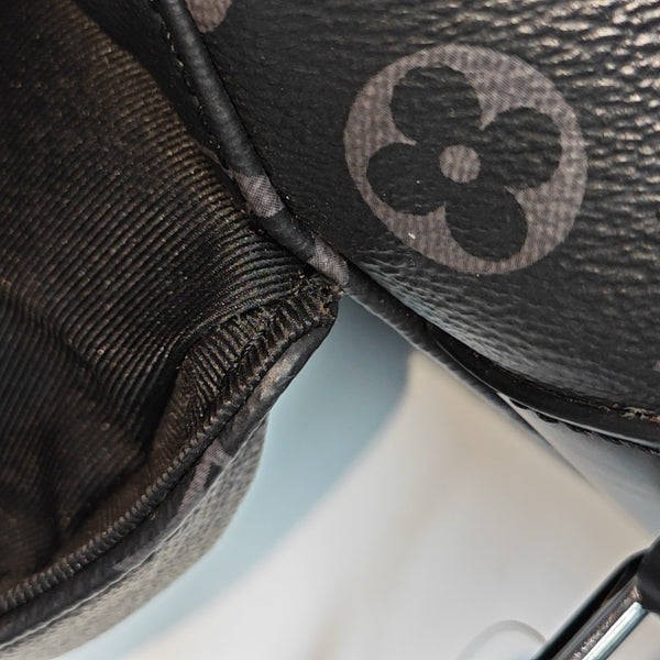 VOYAGER PM Monogram Coated Canvas Black