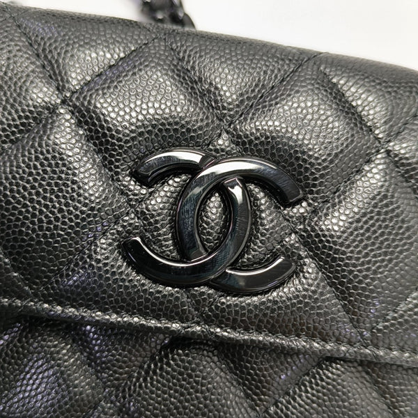 Quilted Grained Calfskin Black