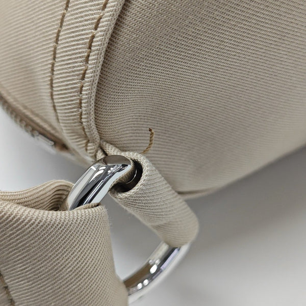 Canvas Top Handle Bag Small Beige