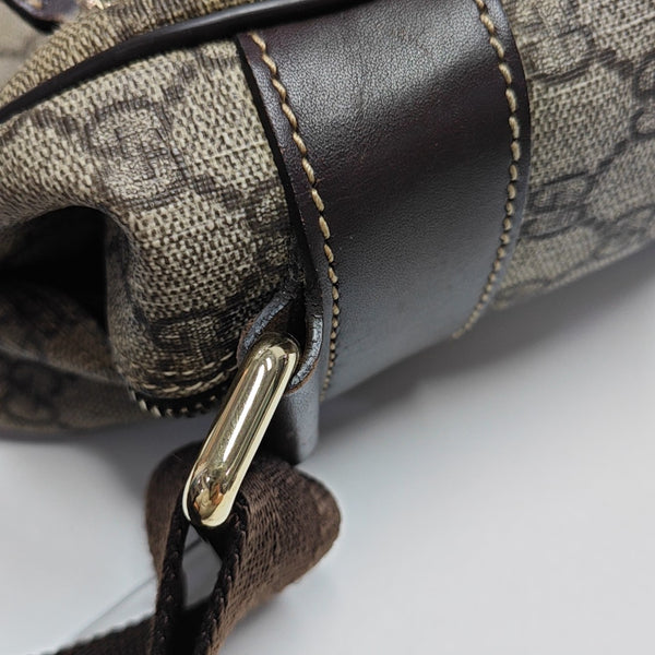 Monogram Coated Canvas Crossbody Bag Black