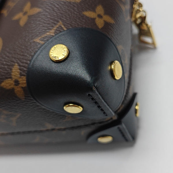 PETITE MALLE Monogram Coated Canvas Brown
