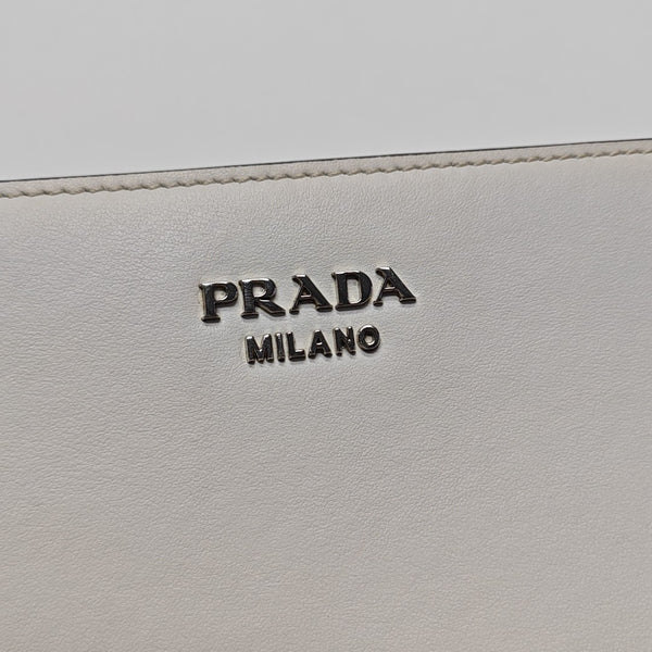 Calfskin Crossbody Bag White