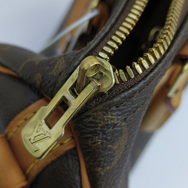 SPEEDY 25 Monogram Coated Canvas Brown