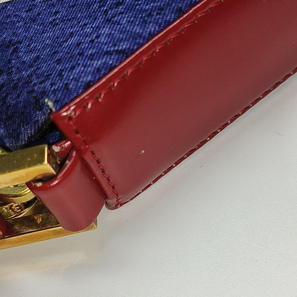 Fabric Shoulder Bag Blue