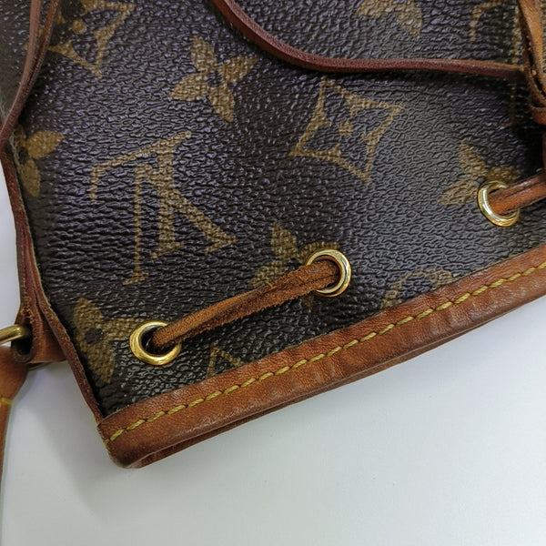 NÉONOÉ Nano Monogram Coated Canvas Brown