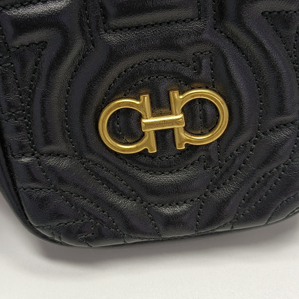 Gancini Calfskin Black