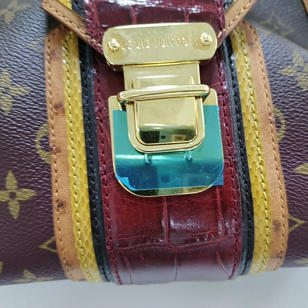 GRIET Monogram Coated Canvas Brown