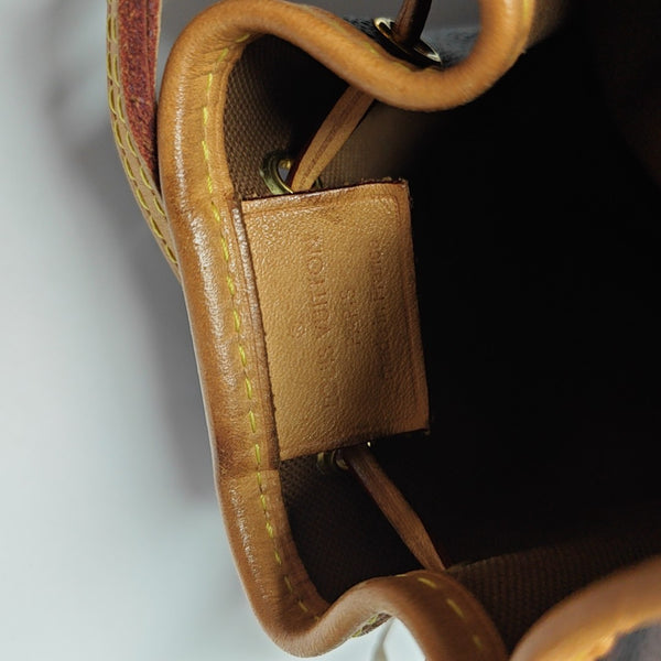 NÉONOÉ Nano Monogram Coated Canvas Brown