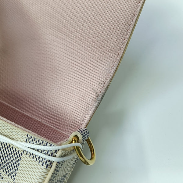 FÉLICIE Damier Azur Coated Canvas White