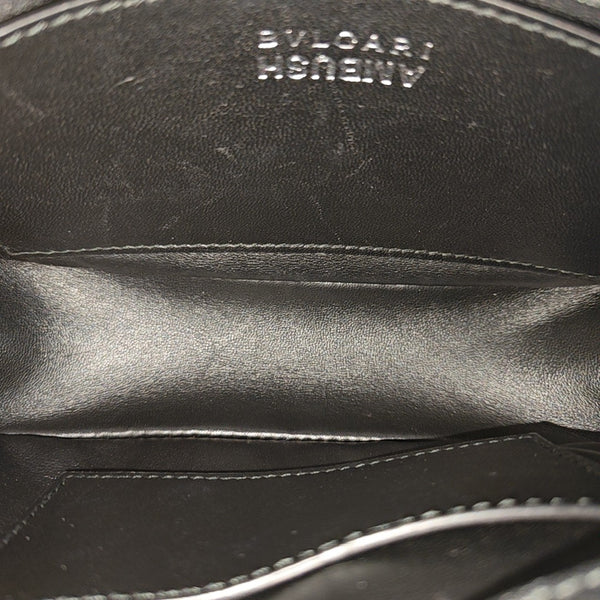 BVLGARI Small Quilted Lambskin Black