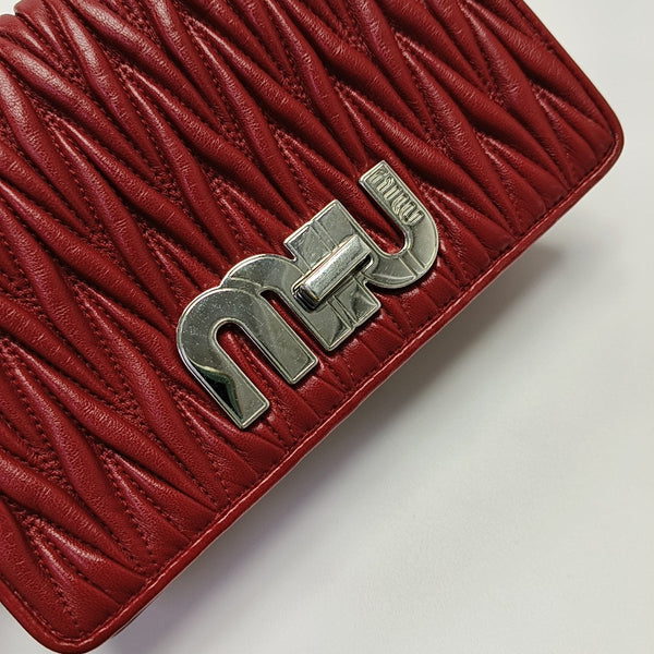 My Miu Lambskin Red