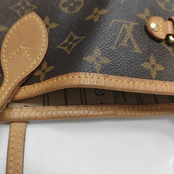 NEVERFULL GM Monogram Coated Canvas Brown