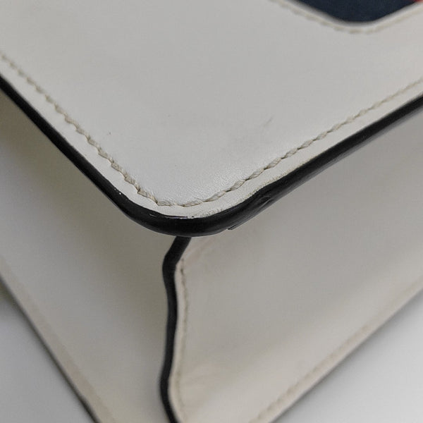 Sylvie Mini Calfskin White